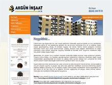 Tablet Screenshot of akguninsaat.com